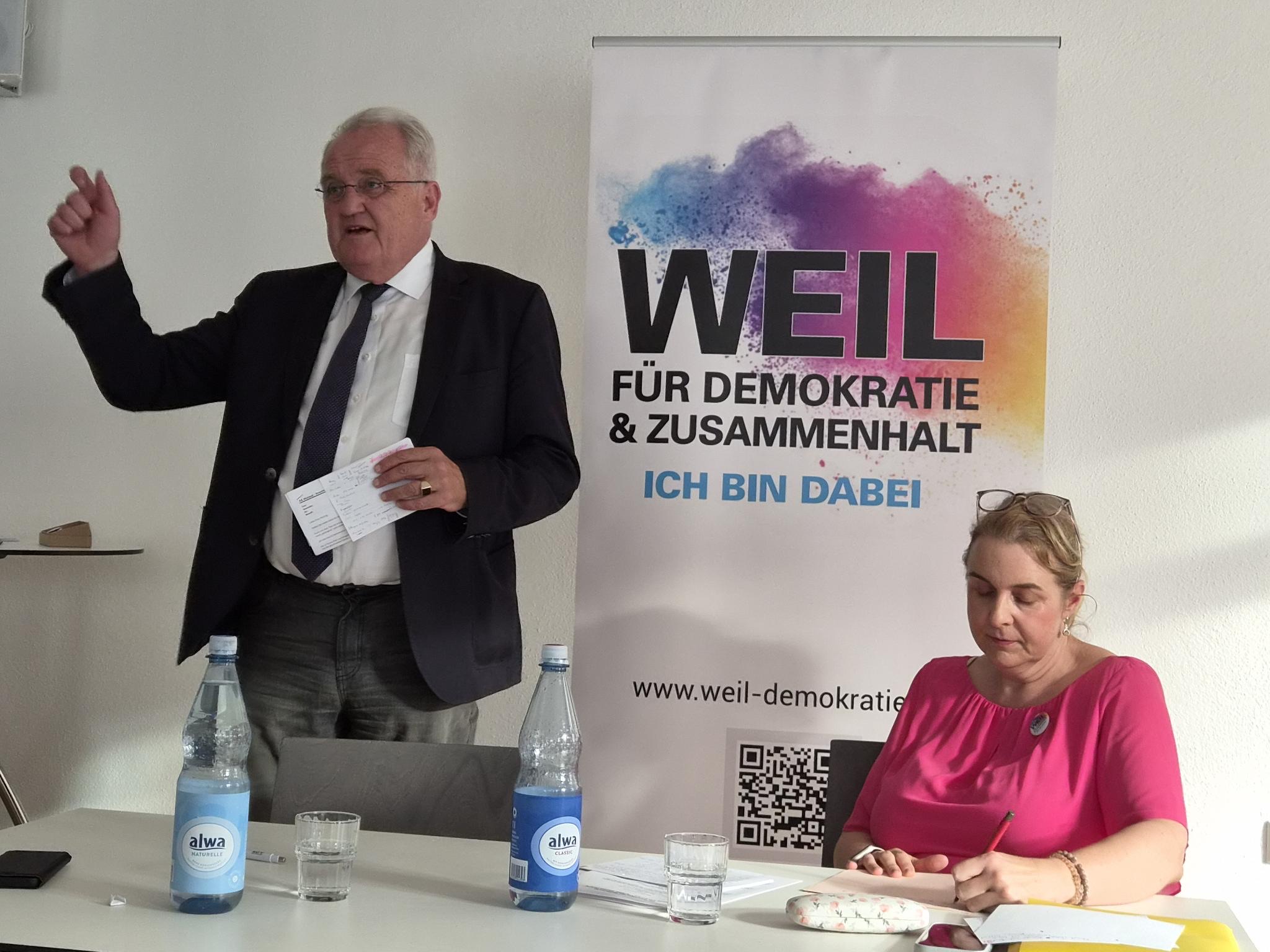 Demokratiegespräch mit Rainer Wieland